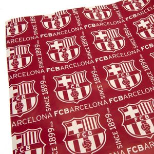 FC Barcelona Inpakpapier met Repeat Print  (Bourgogne/Wit)