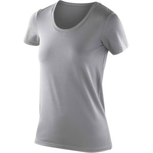 Spiro Dames/dames Impact Softex T-Shirt met korte mouwen (XXS) (Bewolkt Grijs)