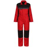 Regatta Kinder/Kinder jumpsuit met contrasterende bandplooi (140) (Klassiek rood/zwart)