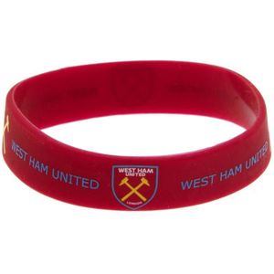 Taylors - Officiële West Ham United FC Siliconen Armband  (Bordeaux Rood)