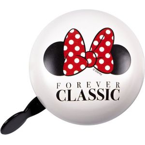 Disney fietsbel Minnie Mouse Forever Classic junior 8 cm wit