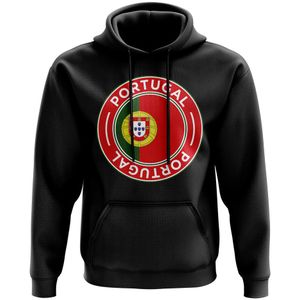 Portugal Football Badge Hoodie (Black)