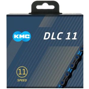 KMC ketting DLC11 black/blue 118s