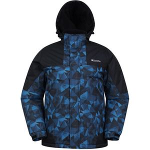 Mountain Warehouse Heren Shadow II Printed Ski Jacket (XXS) (Blauw/Zwart)