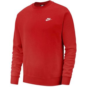 Nike - NSW Club Fleece Crew - Rode Sweater - XXL