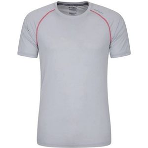 Mountain Warehouse Heren Aero II T-Shirt met korte mouwen (XXS) (Lichtgrijs)
