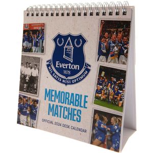 Everton FC Bureaubladkalender 2024  (Koningsblauw/Wit)