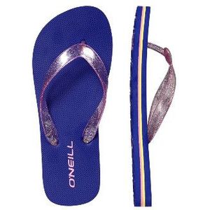 O'Neill FG Glitter Sol blauw roze slippers meisjes