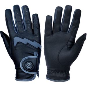 eQUEST Grip Pro LITE v2 Equestrian Gloves - Black / Grey - END OF LINE SALE