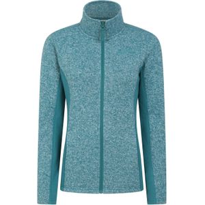 Mountain Warehouse Dames/dames Idris fleecejack met panelen (34 DE) (Teal)