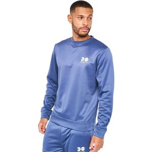 Crosshatch Heren Langtons Crew Neck Track Top (L) (Blauw Indigo)