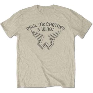 Paul McCartney Dames/Dames Wings Logo T-shirt (L) (Natuurlijk)