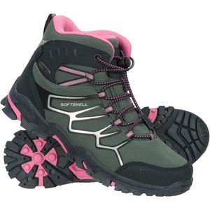 Mountain Warehouse Softshell wandelschoenen voor kinderen/Kinderen (30 EU) (Khaki)
