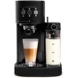 BluMill Koffiemachine - Pistonmachine - Incl. automatische melkschuimer - Mat Zwart