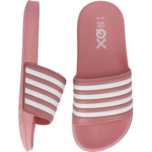 Slippers Kinderen - Unisex - Junior - Roze/Wit - Maat 27/28 - Slippers Jongens - Slippers Meisjes - Badslippers kinderen