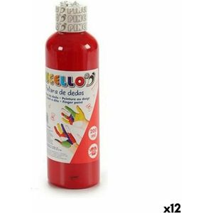 Vingerverf 200 ml Rood 12 Stuks