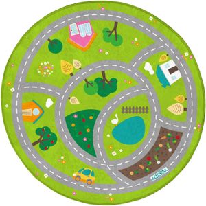 Speelmat Verkeer Ultra Soft Rond, 100cm