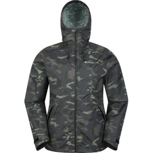 Mountain Warehouse Heren Swerve Camouflage Waterdichte Windjack (S) (Camo Groen)