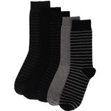 Apollo - Katoenen herensokken - Multi Zwart - 39/42 - 10-Pak - Voordeelpak - Sokken Heren - Sokken 43 46 - Heren sokken