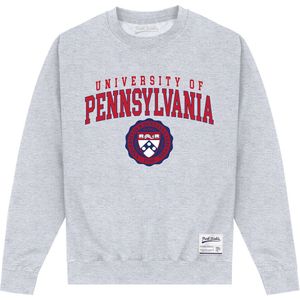 University Of Pennsylvania Unisex Sweatshirt Volwassenen (XL) (Heide Grijs)