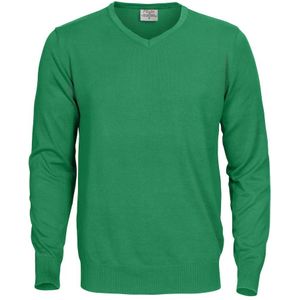 Printer Heren Forehand Gebreide V Hals Sweatshirt (M) (Vers groen)