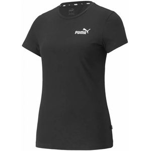 Sport T-shirt Korte Mouwen Puma Essentials+ Embroidery Zwart Maat XS