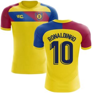 2018-2019 Barcelona Fans Culture Away Concept Shirt (Ronaldinho 10) - Adult Long Sleeve