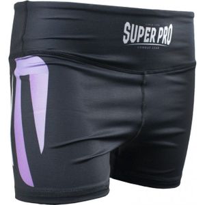 Super Pro Short Tight Dames No Mercy Wit/Paars/Zilver - M