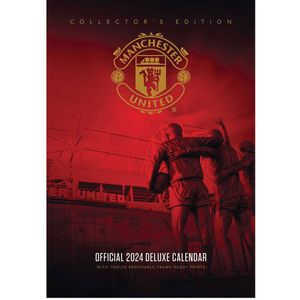 Manchester United FC Deluxe 2024 Muurkalender  (Rood)