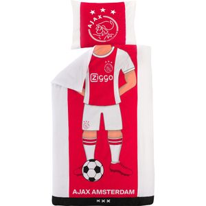 Ajax Dekbedovertrek Speler Rood Wit