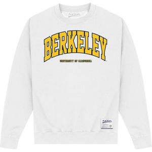 UC Berkeley Unisex Sweatshirt met boog voor volwassenen (5XL) (Wit)