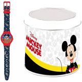 Horloge Kinderen Cartoon MICKEY MOUSE - TIN BOX ***SPECIAL OFFER*** (Ø 32 mm)