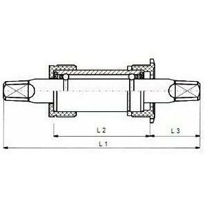 SunRace bracketas k.lager alu-cup 107mm Ital.