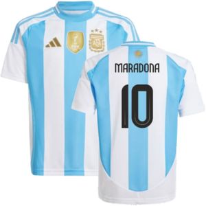 2024-2025 Argentina Home Shirt (Kids) (MARADONA 10)