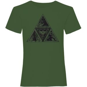 Nintendo Unisex Adult Triforce Legend Of Zelda T-Shirt (S) (Groen)