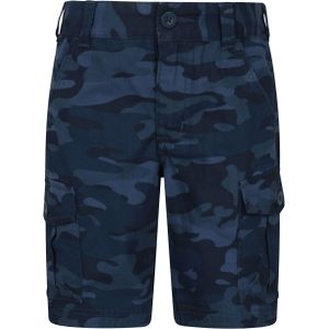 Mountain Warehouse Childrens/Kids Camo Cargo Shorts (104) (Marine)