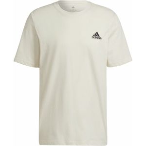 Heren-T-Shirt met Korte Mouwen Adidas Essentials Feelcomfy Wit Maat M