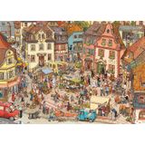 Puzzel Market Place 1000 stukjes (29884), Comic thema