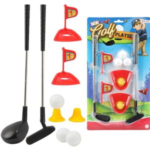 Toi Toys Mini Golfset Op Kaart 2 Golfsticks + 3 Ballen