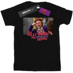 Willy Wonka And The Chocolate Factory Heren neerbuigend Wonka T-Shirt (4XL) (Zwart)