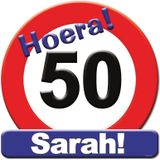Huldeschild Verkeersbord- 50 Jaar Sarah