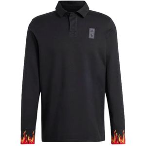 2022-2023 Belgium LS Polo Shirt (Black)