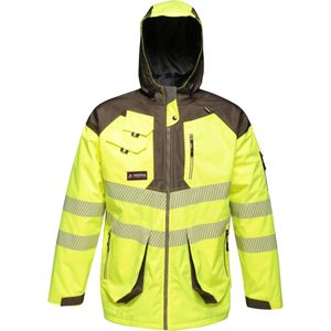 Regatta Heren-Hi-Vis Waterdicht Reflecterend Parka Jasje (S) (Geel/Grijs)