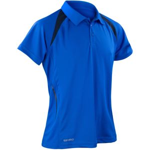 Spiro Heren Team Spirit Poloshirt (L) (Royal Blue/Navy)