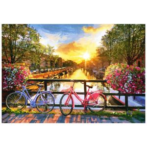 Picturesque Amsterdam with Bicycles - 1000 stukjes