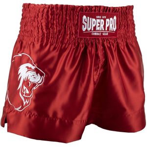 Super Pro Kickboksshort Hero Rood/Wit - L