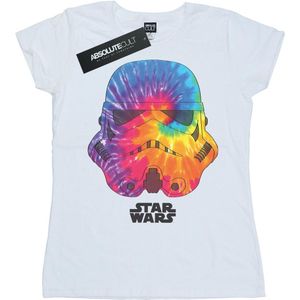 Star Wars Dames/Dames Stormtrooper Saturnus Helm Katoenen T-Shirt (XL) (Wit)