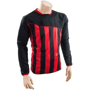 Precision Unisex Volwassen Valencia Voetbalshirt (2XL) (Zwart/Rood)