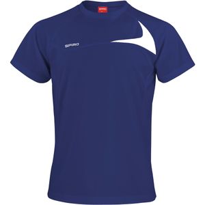 Spiro Heren Sport Dash Performance Training Shirt (2XL) (Marine / Wit)
