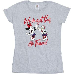 Disney Dames/Dames Minnie Daisy We´ve Got This Katoenen T-Shirt (XL) (Sportgrijs)